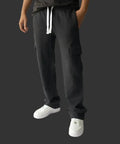 Black Cargo Baggy Trouser