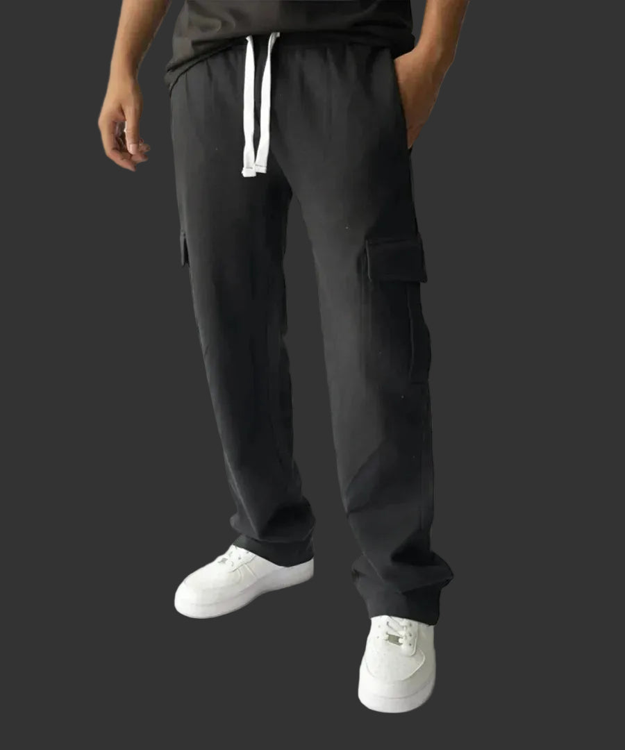 Black Cargo Baggy Trouser